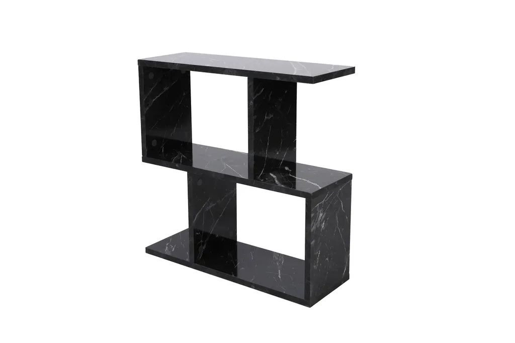Table de salon étroite pour petits espaces Skye Decor Life Noir Marbre