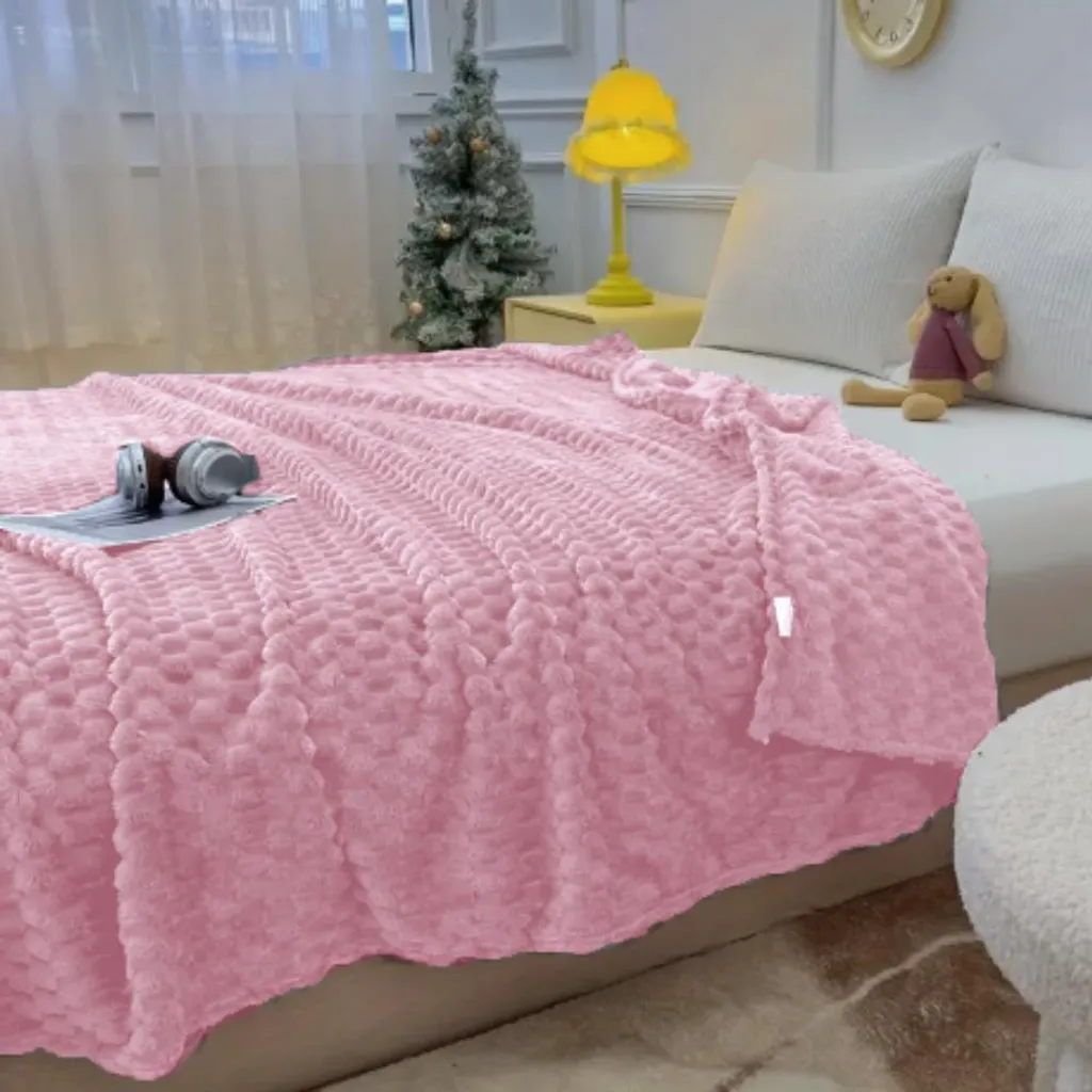 Coperta Rosa Lavabile 160x200 - Pratica, Bella e Super Morbida - 3