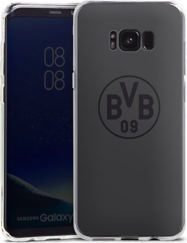 DeinDesign Handyhülle für Samsung Galaxy S8 Plus Silikon Hülle Case Smartphone Schutzhülle BVB Borussia Dortmund Logo