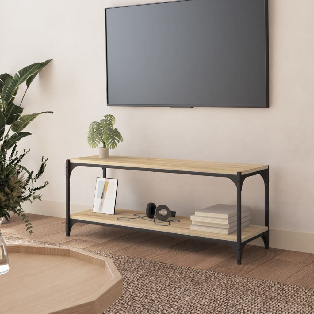 vidaXL Armoire TV Chêne Sonoma 100x33x41 cm Bois composite Image du produit 
