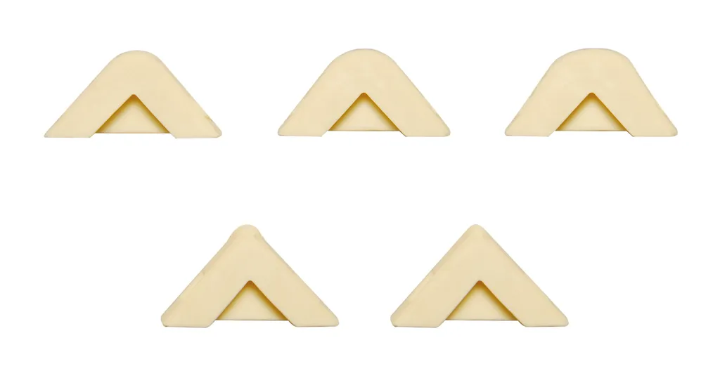 KRAFTMANN 85200-1 Lot de 5 Embouts de Rechange Blancs pour Maillet 85200