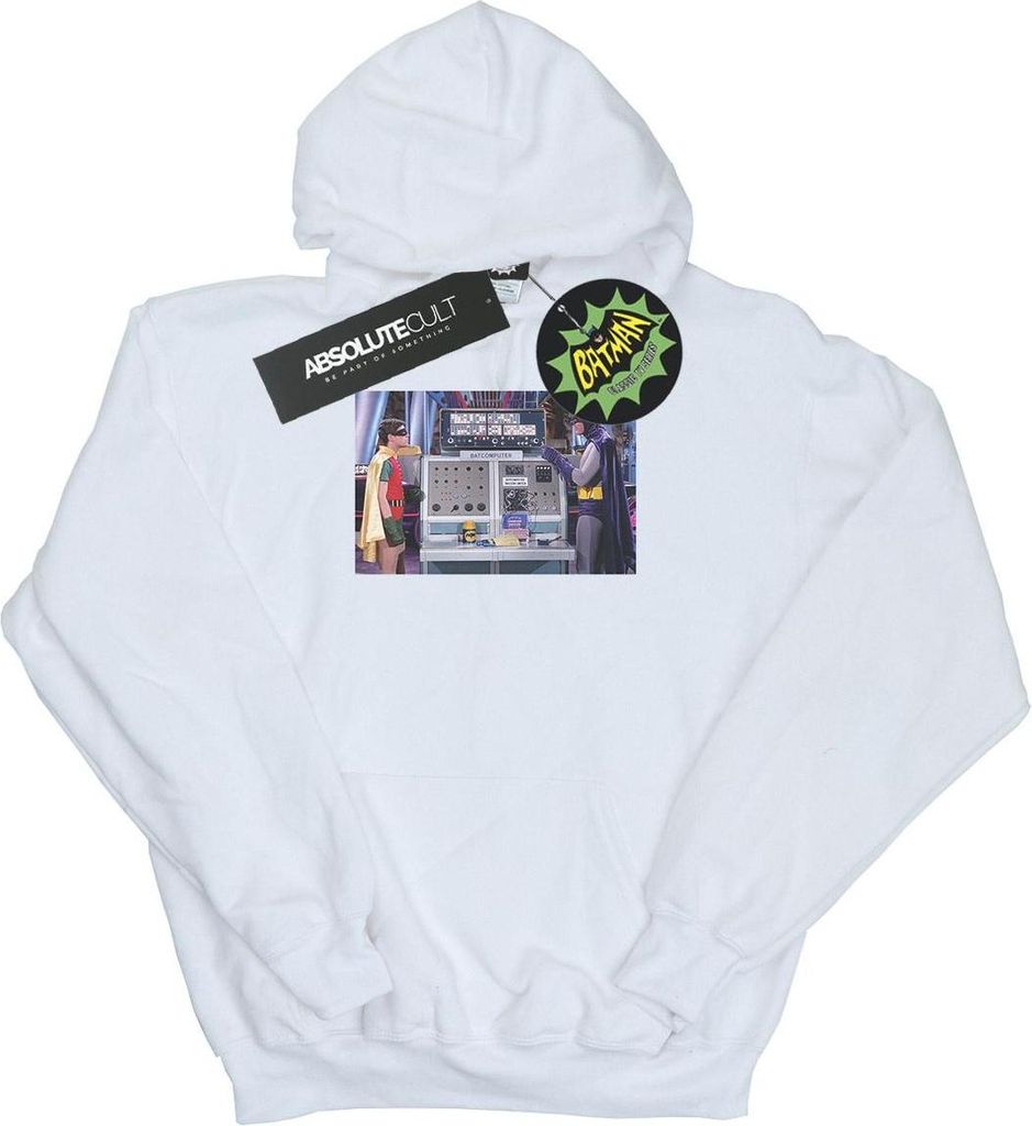 DC Comics - "Batman TV Series Batcomputer" Kapuzenpullover für Herren BI5801 (4XL) (Weiß)
