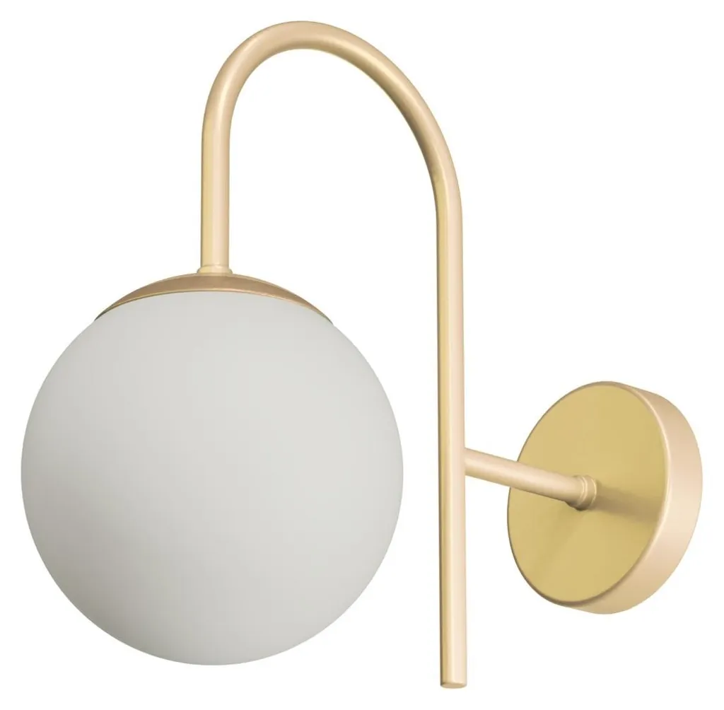 Applique murale OSMONT ANCHA 1 ANC40003 en verre Golden Beach IP40 E27