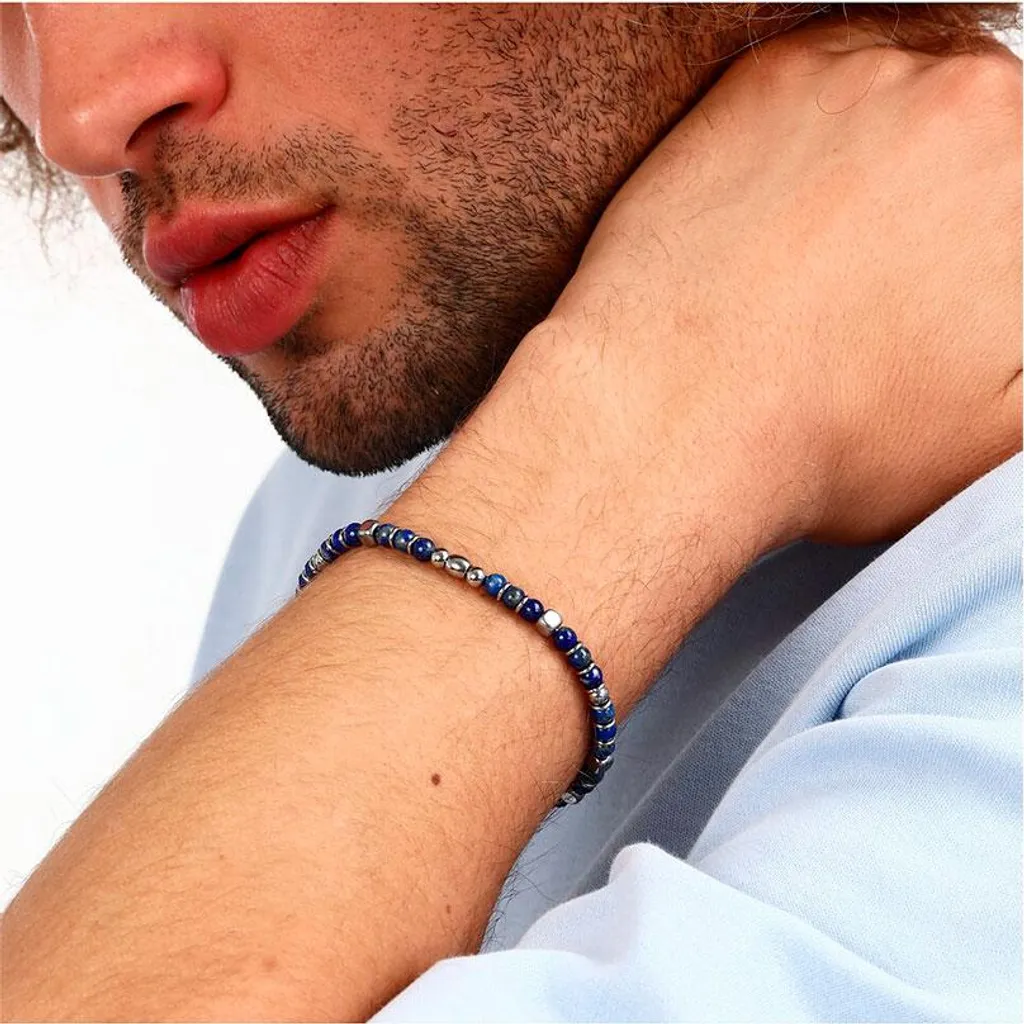 Bracelet homme argenté résistant Sector Basic Szs109 maille acier - 5