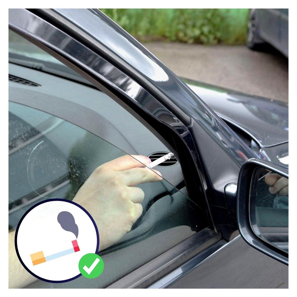 Windabweiser für Golf 5, 5-Türer 2004-09, Heko Regenabweiser, getönt, 2-teilig, vorne, aerodynamisch