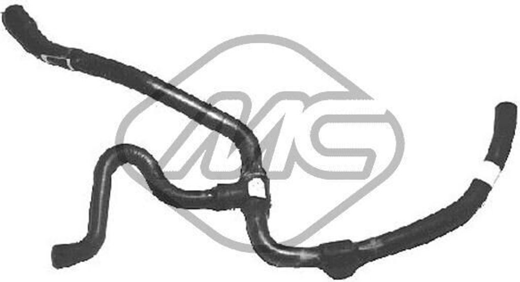 Metalcaucho Wärmetauscher-Schlauch 07887 passend für PEUGEOT 205 II (20A/C) 0,42kg 420g
