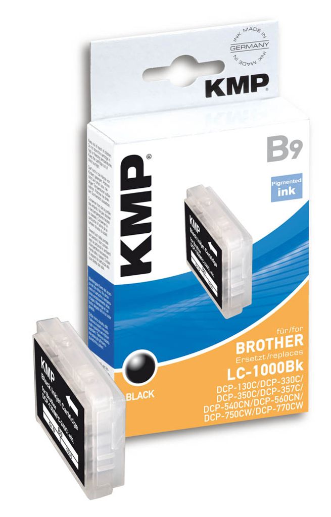 KMP B9 - 20 ml - Schwarz - kompatibel - Tintenpatrone (Alternative zu: Brother LC970BK)