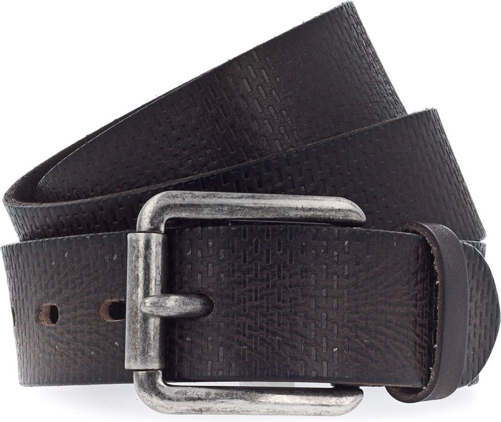 TOM TAILOR Leder Gürtel Fashion Men's Belt W80 Dark Brown braun