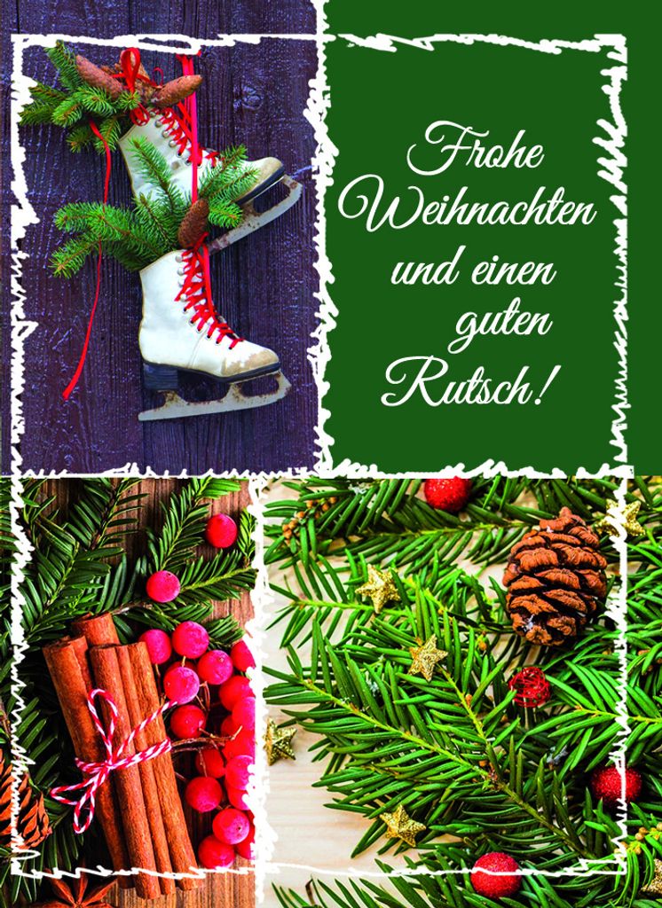 Weihnachten Miniklammer - Glückwunschkarten im Format 5,5 x 7,5 cm