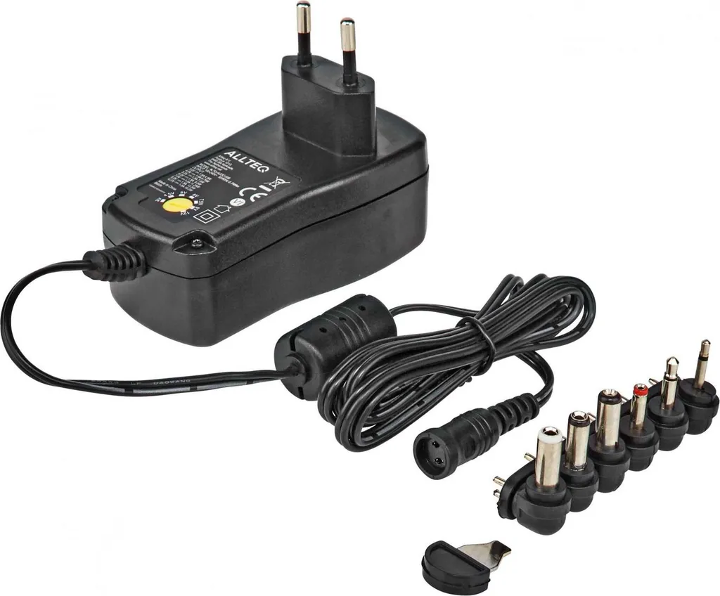 Adaptateur Allteq Haute Puissance 1500mA avec 7 Tensions Ajustables