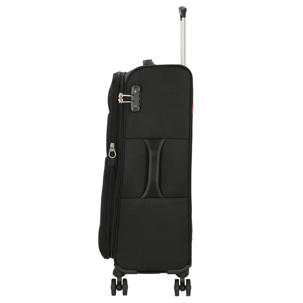 Valise Gabol Cloud 69 cm : Chariot à 4 roulettes robuste et spacieux