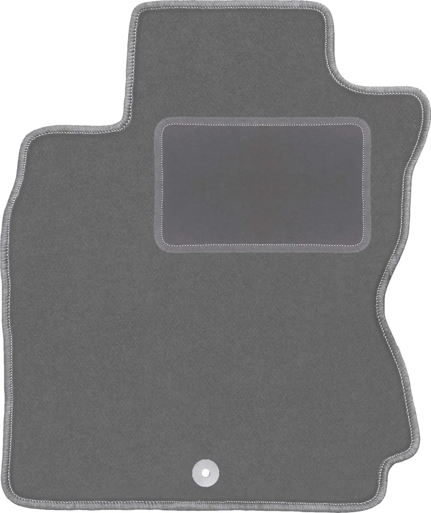 Tappetino conducente in velluto grafite compatibile con Nissan Note I E11 (2006-2012, minivan) – con fissaggi – su misura