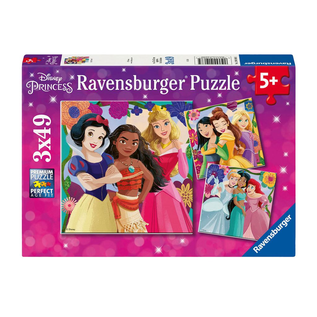 Ravensburger Legpuzzel Disney Princess, 3x49st. Image du produit 