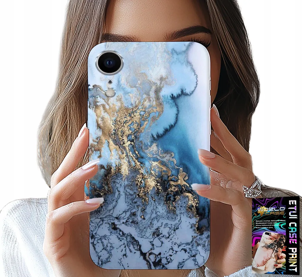 Custodia Protettiva iPhone XR Marmo Vetro - Anti-Graffio e Anti-Urto