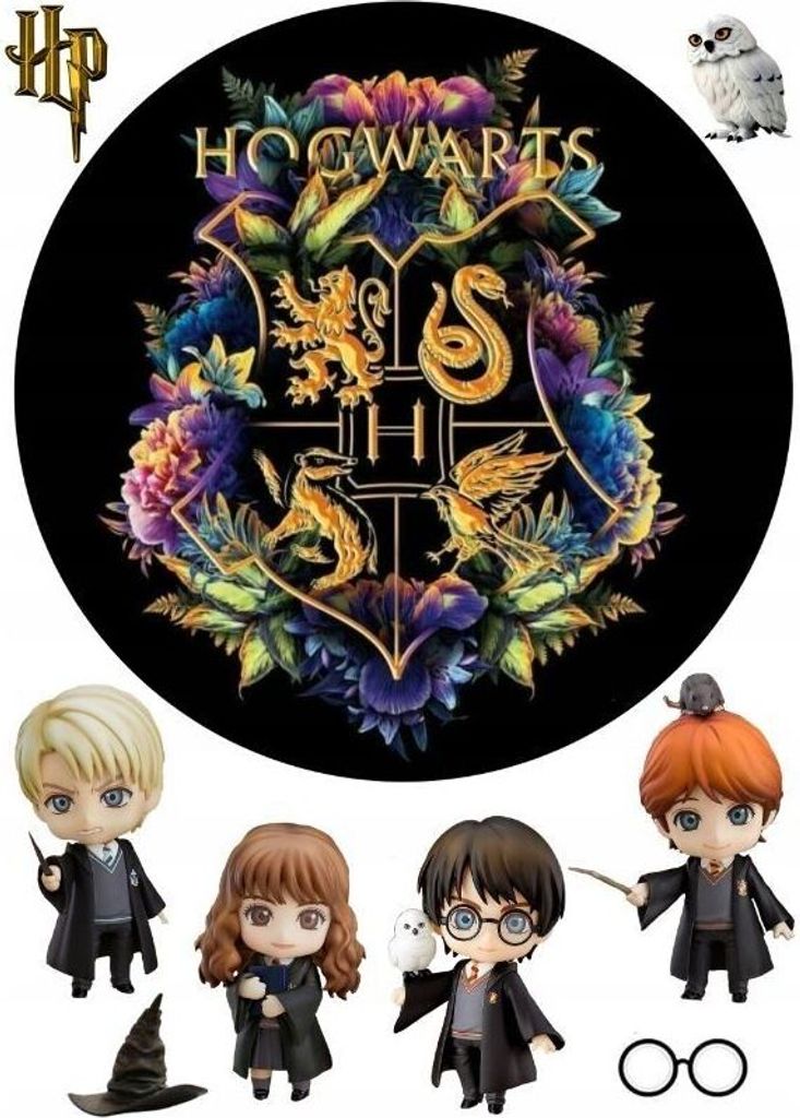 Harry Potter Tortenaufleger Rechteck Glasur Dekoration Personalisierte Größen Inkl 256121152970