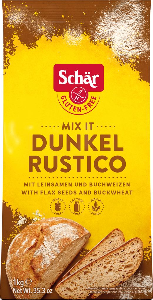 Schär Mix It Dunkel Rustico 1kg Produktbild 