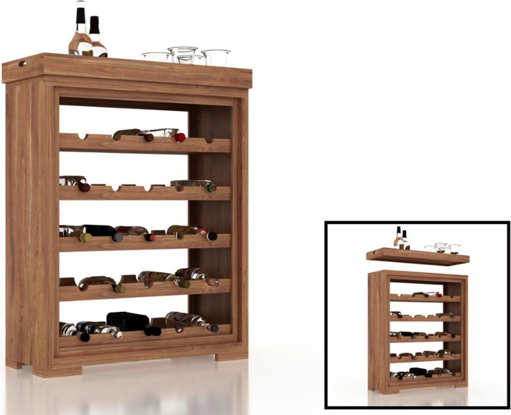Weinregal Flaschenregal Weinschrank Flaschenschrank Standregal "Vision I"