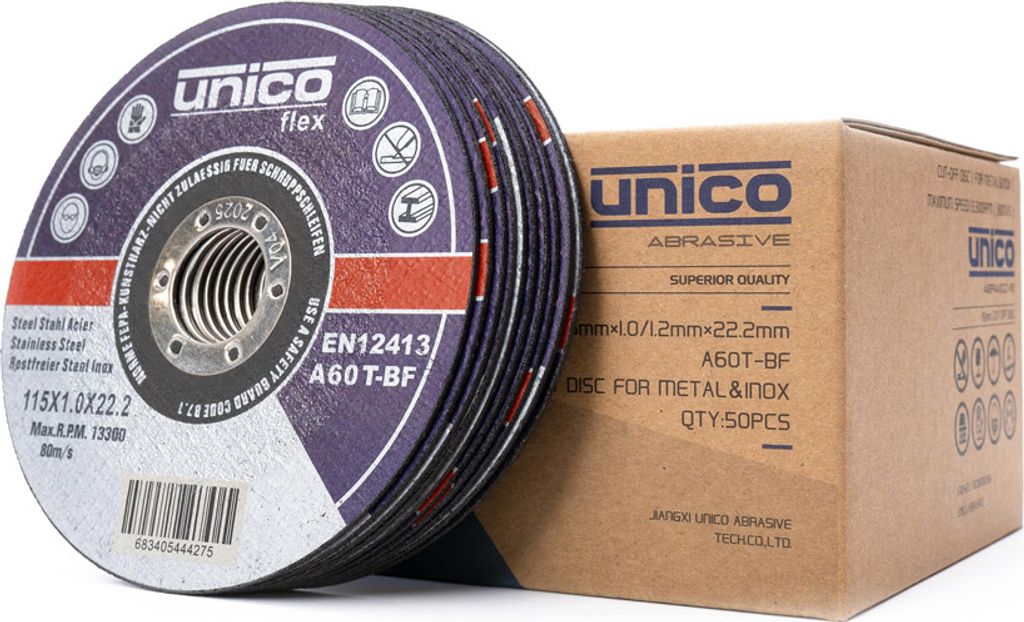Trennscheiben 115 mm Flexscheiben Inox Edelstahl Metall 1mm Extradünn 50 Stück
