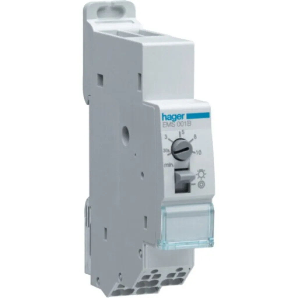 Hager EMS001B Minuterie d'escalier : fini les lumières allumées 230V