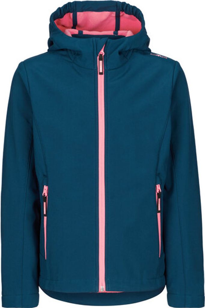 Cmp Kid G Jacket Fix Hood Blue Ink 104