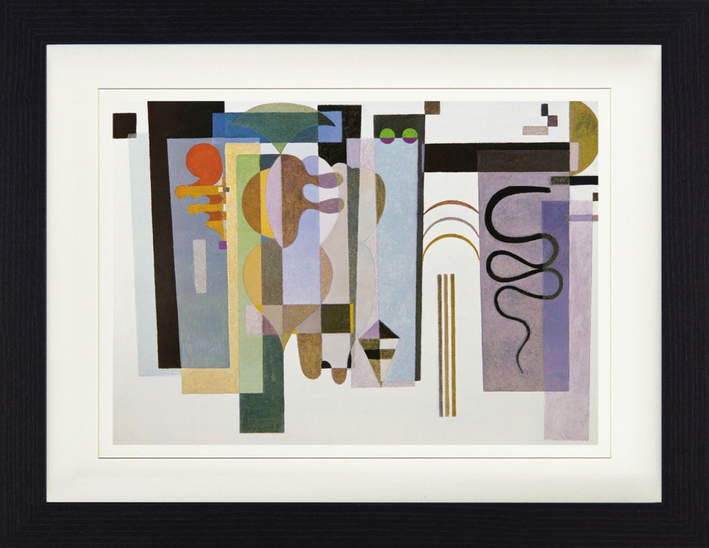 Wassily Kandinsky Gerahmtes Bild Mit Edlem Passepartout | Wand-Bilder | Im Bilderrahmen - Zwei Grüne Punkte, 1935 (30 x 40 cm)