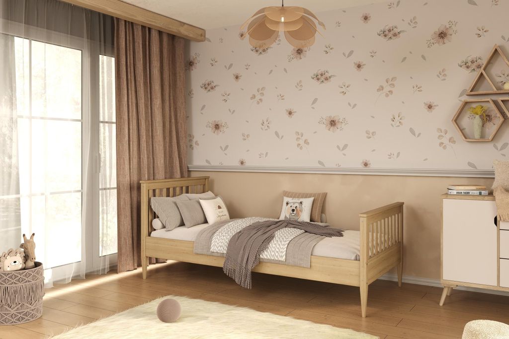 Mädchenbett Kinderbett Jugendbett 80/90 -160/180/200 cm mit Matratze