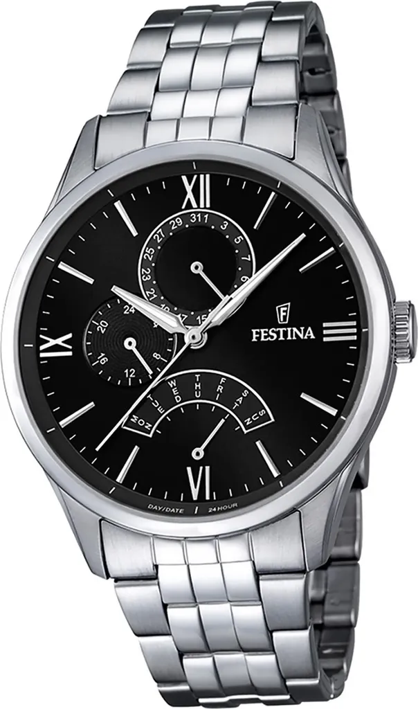 Festina orologio da uomo in acciaio inossidabile F16822/4 orologio da polso argento classico D2UF16822/4