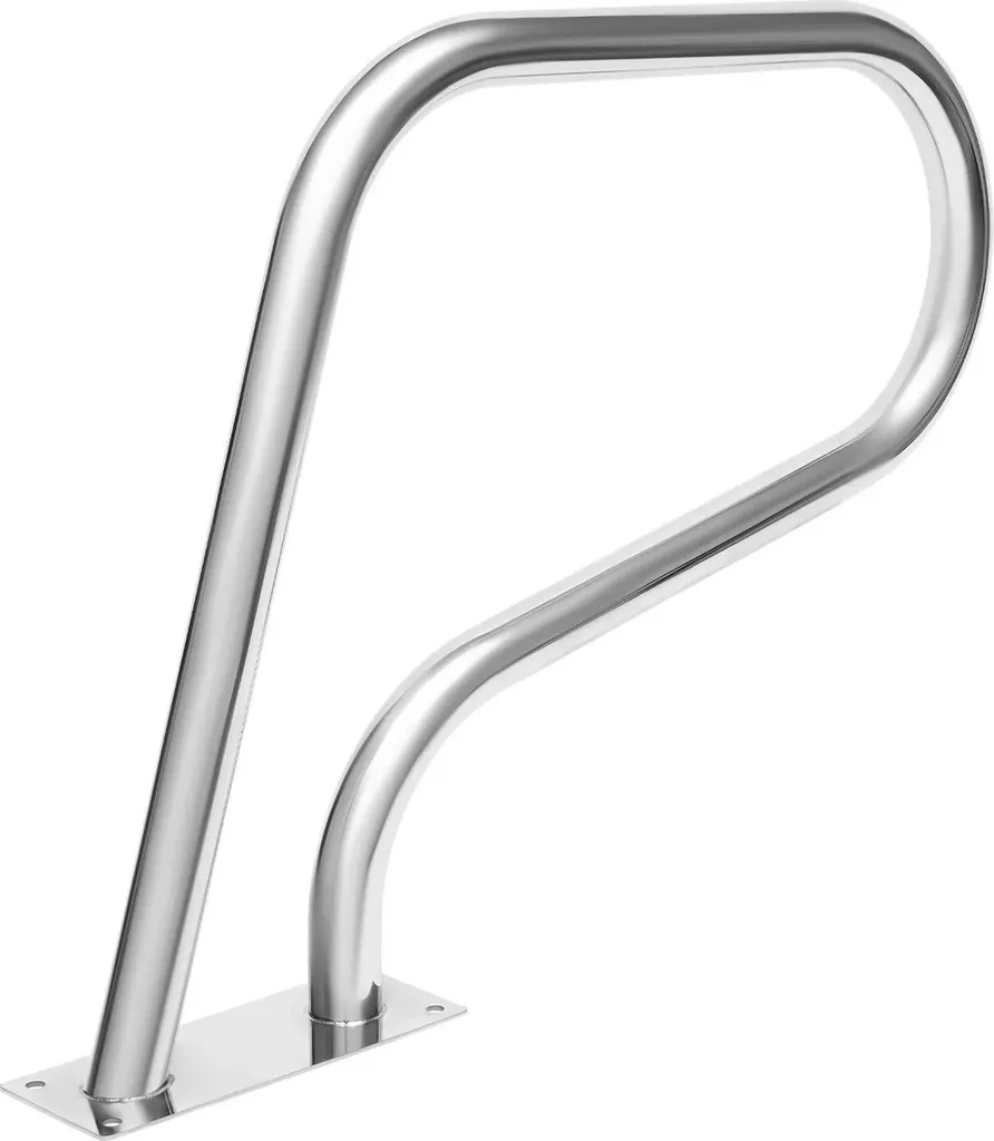 Main courante d'escalier pour piscine et salle de bain gris argenté