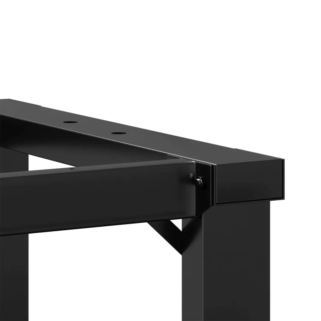 Tavolino gambe O-frame 90x30x43 cm acciaio - 6