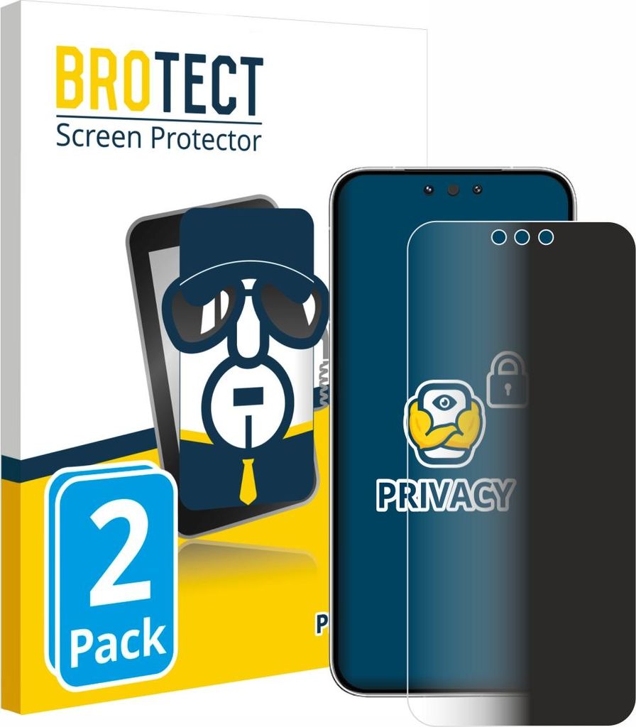 2x BROTECT Sichtschutzfolie für Huawei Mate 80 Anti-Spy Privacy Sichtschutz Blickschutz Folie Blaulicht-Schutz