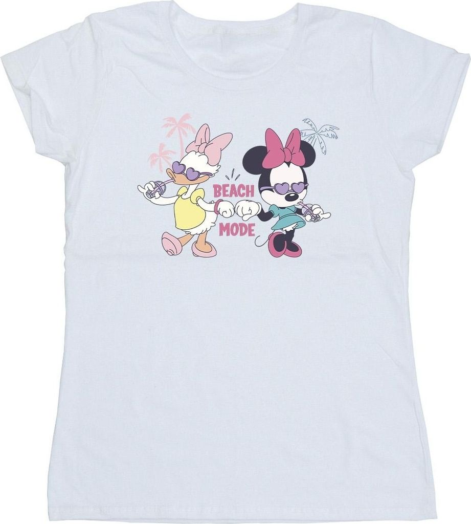 Disney - "Beach Mode" T-Shirt für Damen BI33314 (XL) (Weiß)