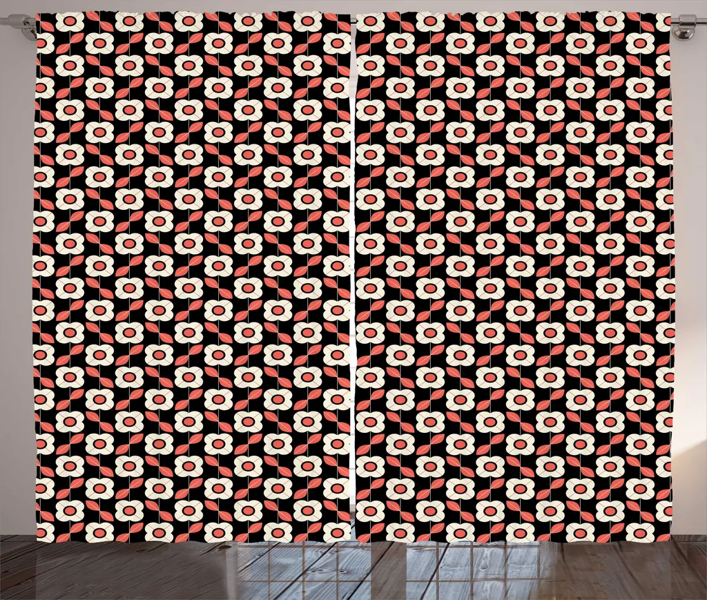 Rideau anti-regards fleurs pastel pour grande fenêtre de chambre zen
