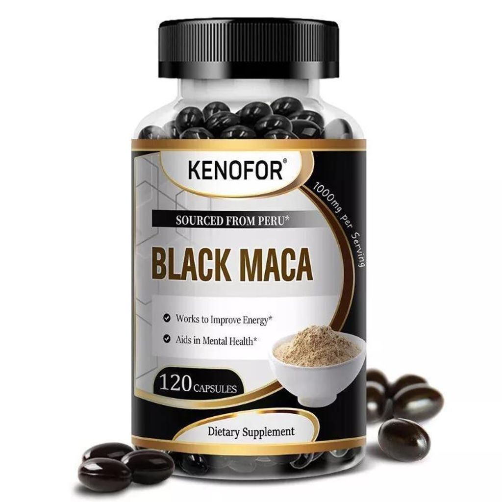 Black Maca, Kapseln, Nahrungsergänzungsmittel, Ausdauer, Stärke, Libido, Vitalität, Energie, Sexuelle Gesundheit
