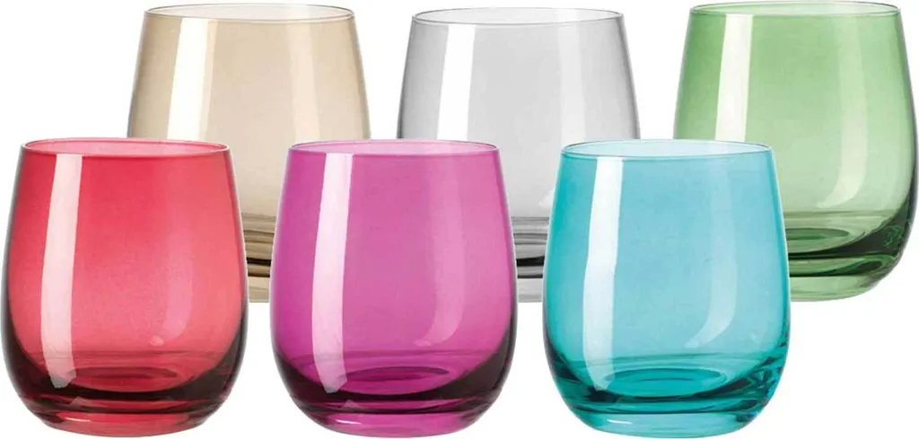 Set 6 Tumbler Leonardo Sora 047289: L'Arte del Vetro Colorato