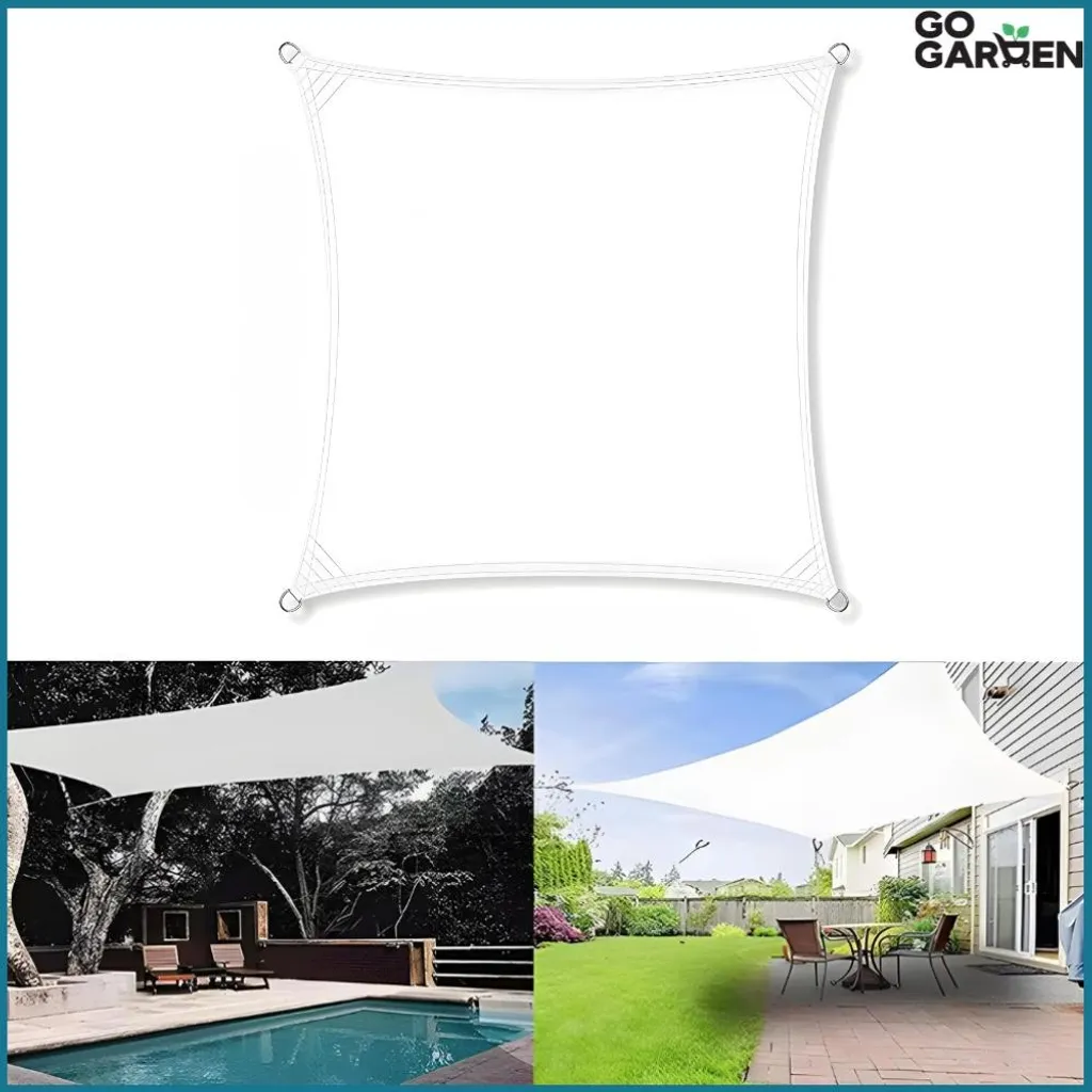 Vela Ombreggiante Zolta 3.6m x 3.6m - Tessuto Tecnico Impermeabile UV95 - 12