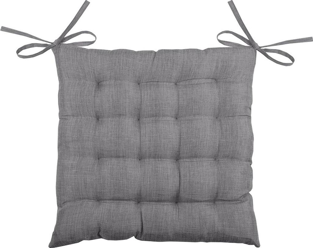 Cuscino per sedia BEA grigio scuro grigio scuro 40x40x4 cm Immagine del prodotto 