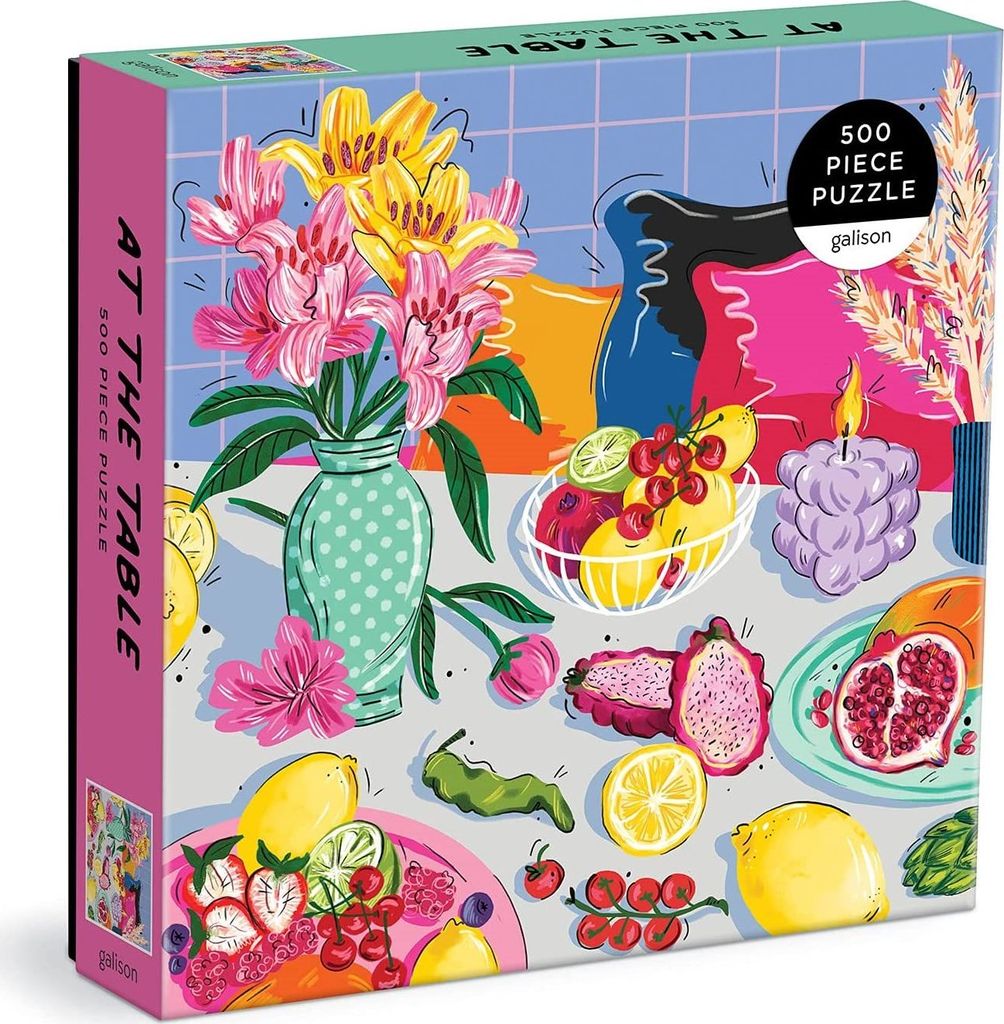GALISON Čtvercové puzzle Na stole 500 dílků