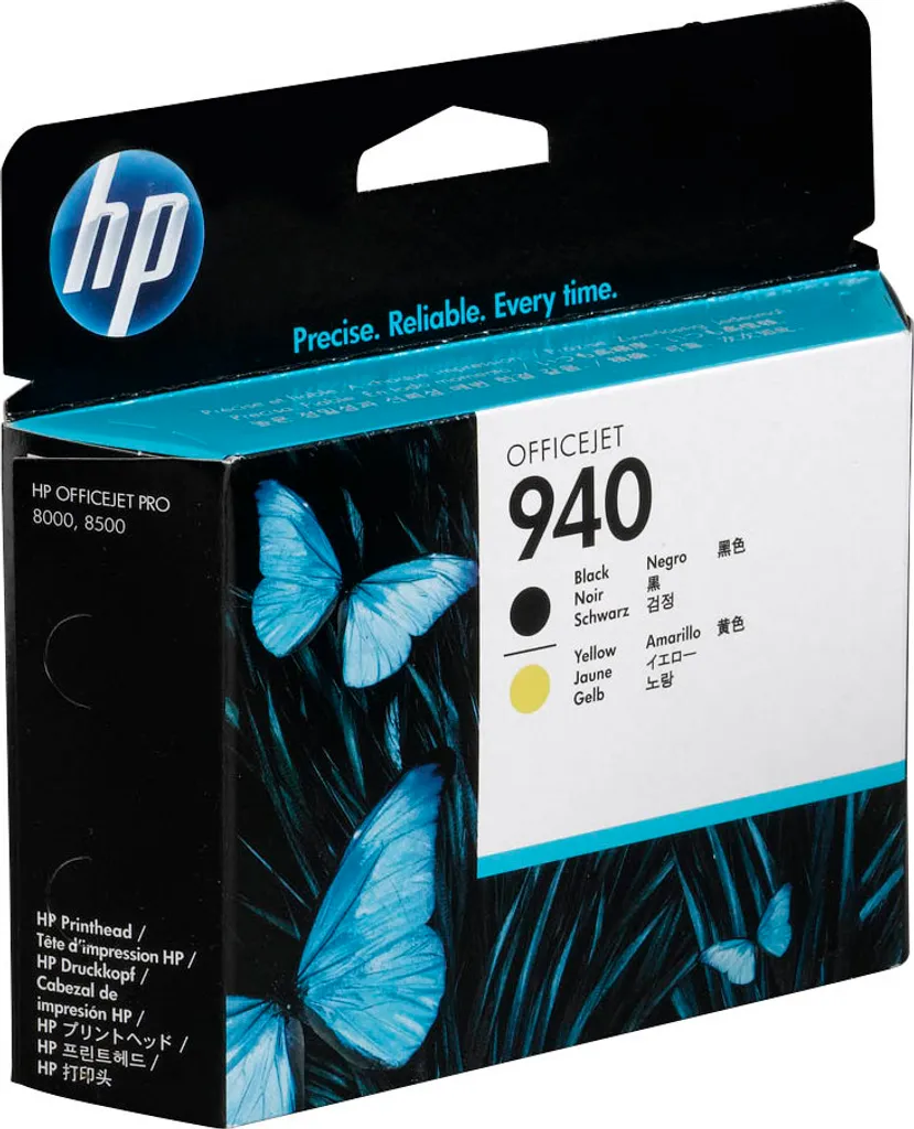 Pack Tête d'impression HP 940 C4900A Noir et Jaune pour rendu de précision