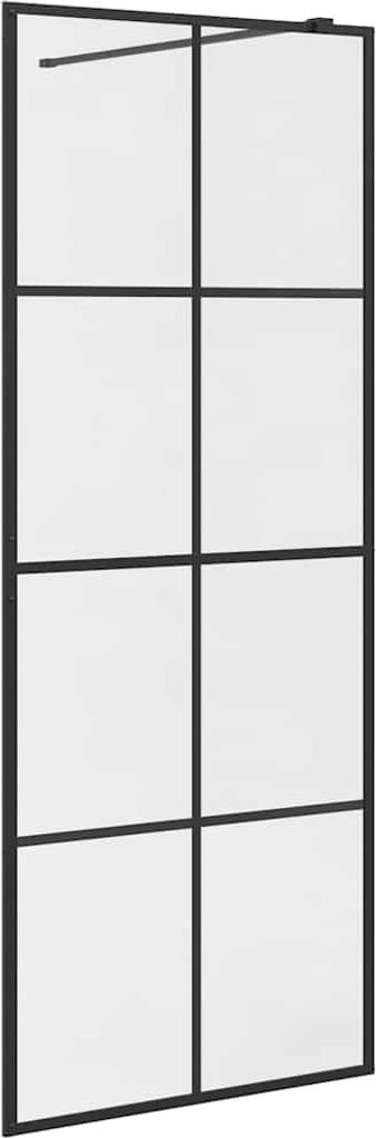 vidaXL Duschwand für Begehbare Dusche mit Klarem ESG Glas 80x195 cm