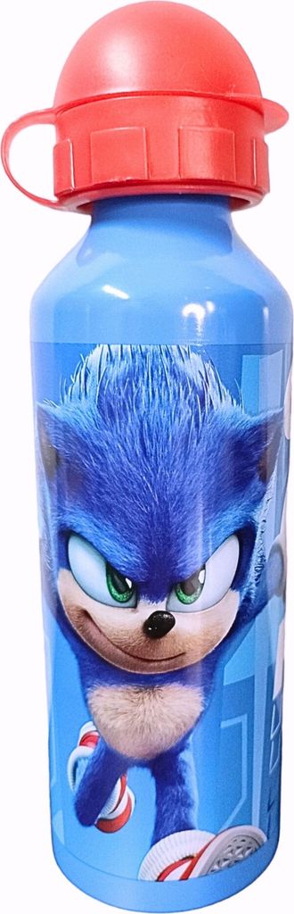 Sonic The Hedgehog Alu-Trinkflasche 520 ml - Kinder Sport-Trinkflasche BPA frei