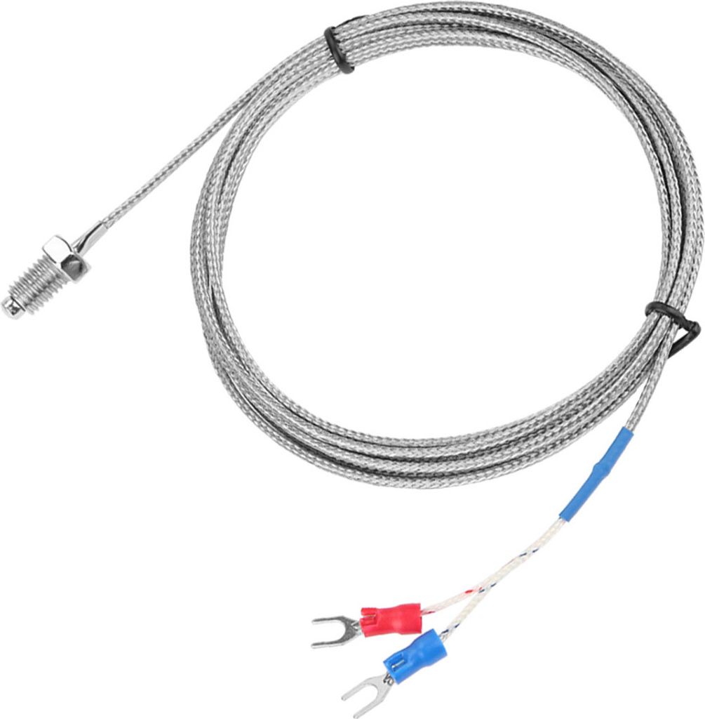 M8 Schraubgewinde Typ K Thermoelement Temperatursensor Draht 0-400 (2 m)