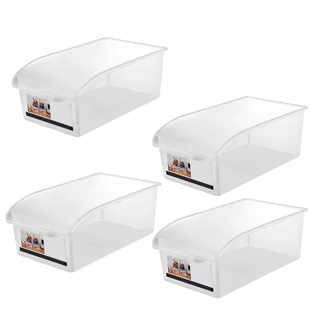 Contenitore organizzatore del congelatore, scatola di immagazzinaggio del frigorifero, contenitore organizzatore del frigorifero, organizzatore chiaro del frigorifero, organizzatore chiaro del frigorifero di plastica, contenitore organizzatore del frigorifero