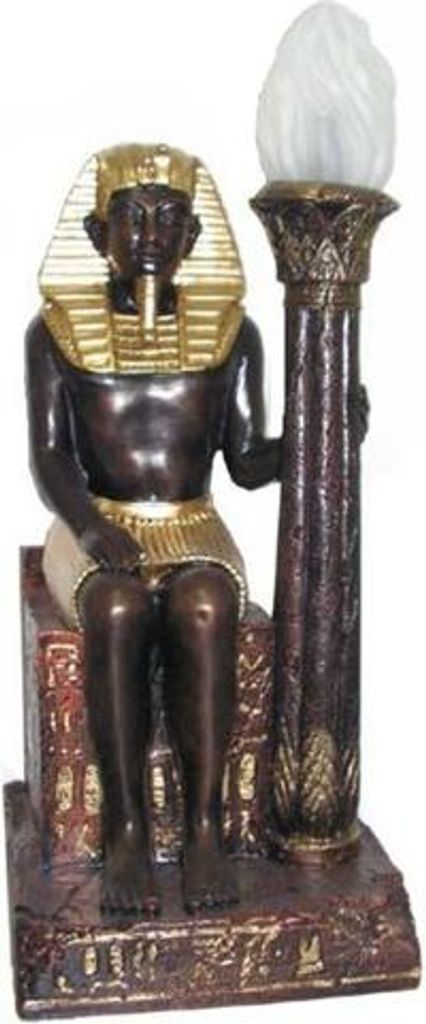 Ägyptische Figur Lampe Stehleuchte Lampen Statue Pharao 60 cm Statuen Figuren