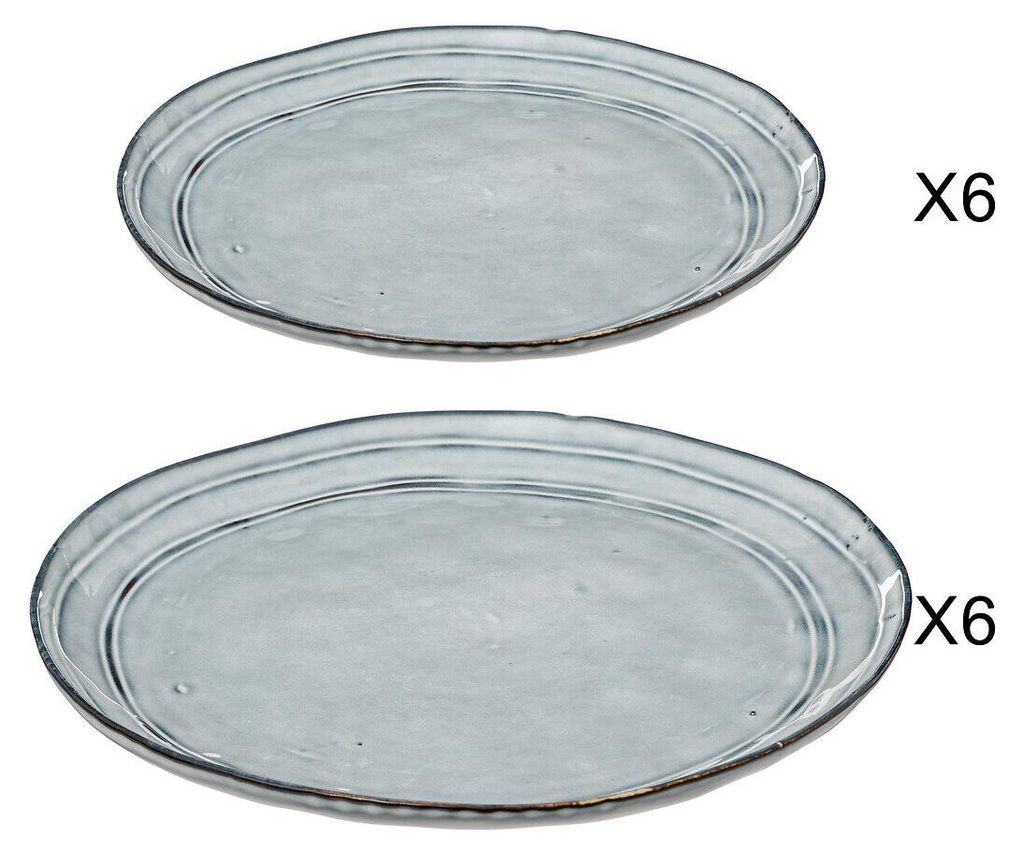 FLOWER Teller-Set, 12-teilig, 6 Essteller (26,5 cm) & 6 Produktbild 