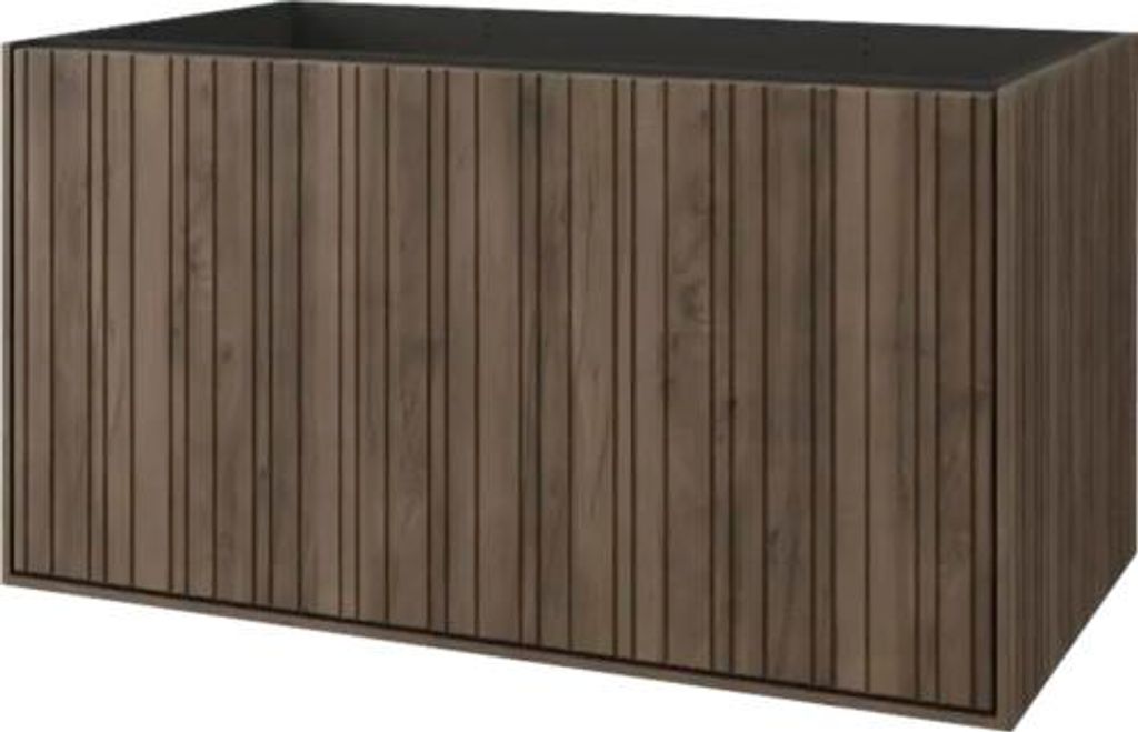 Jungborn Waschbeckenunterschrank SEIMILA BxHxT 80 x 43 x 46 cm Frontfarbe walnuss matt