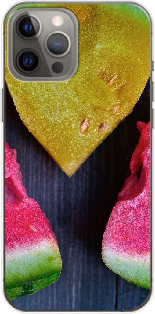 König Design Hülle kompatibel mit Apple iPhone 14 Plus Kunststoff Soft Handyhülle - Handy Case Wassermelone