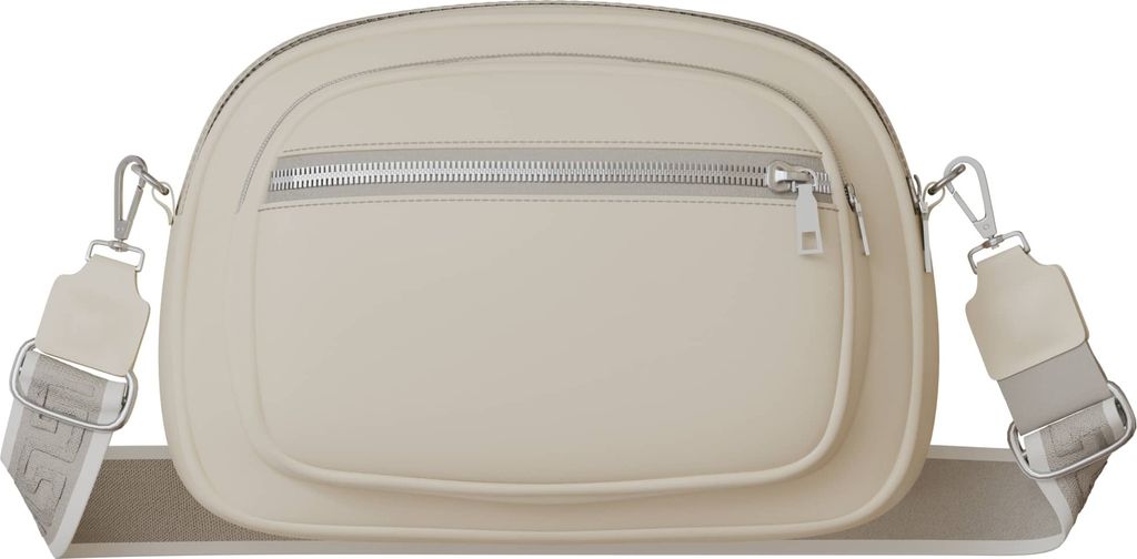 Damen Umhängetasche Vegan Kompakt Crossbody Praktisch 30631 Beige