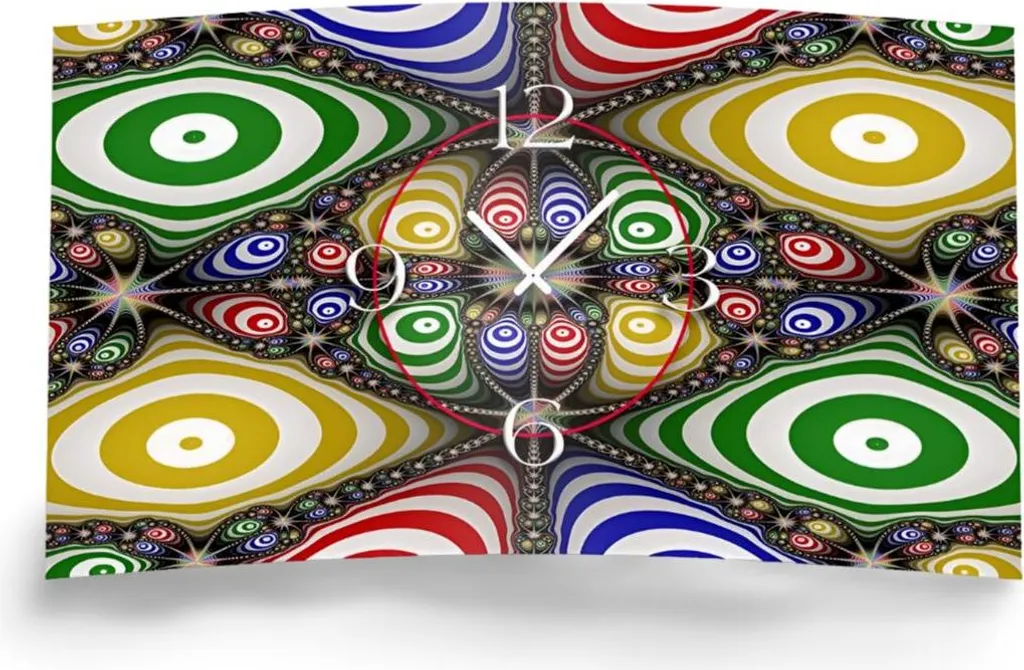 Horloge murale design silencieuse pour dormir sans bruit dixtime 3D