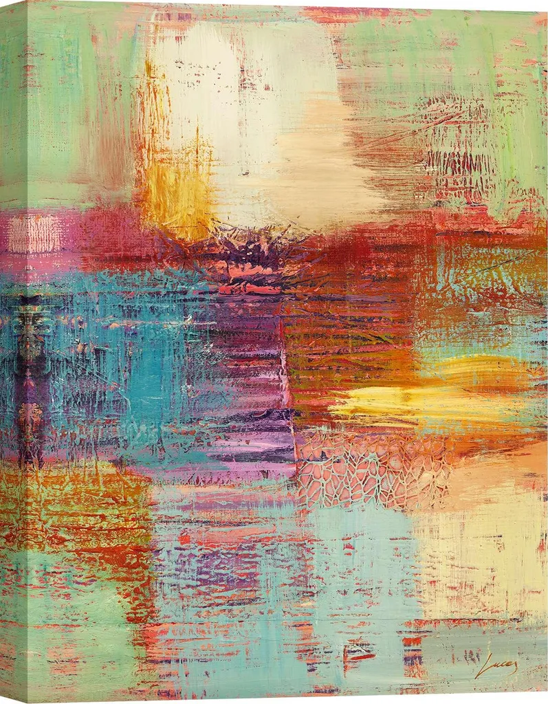 Quadro astratto moderno su tela – Lucas – Arriva la primavera II – 60 x 40 cm