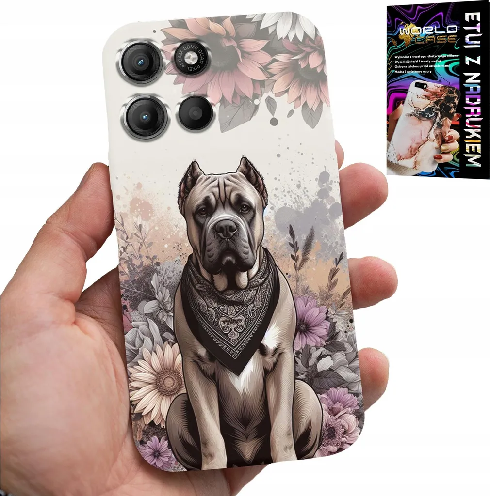 Cover Motorola Edge 60 Fusion con Foto Cani - Piastra in Alluminio Duratura - 1